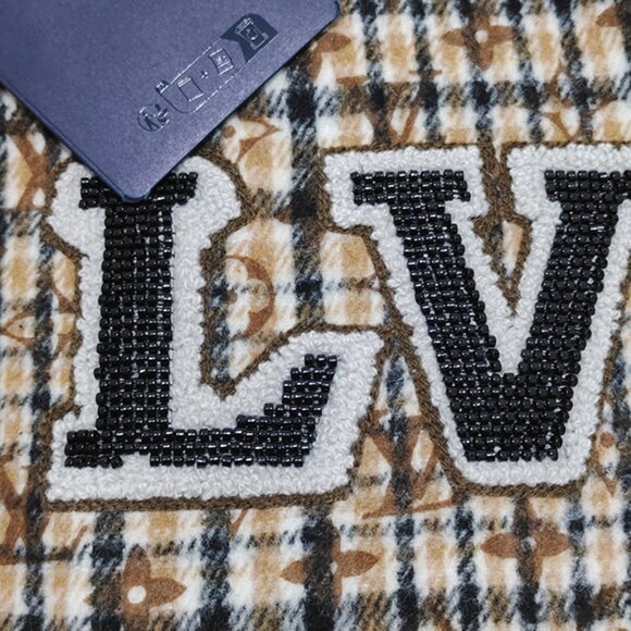 Louis Vuitton Embroidered Check Brown Jacket - Picture 3 of 12